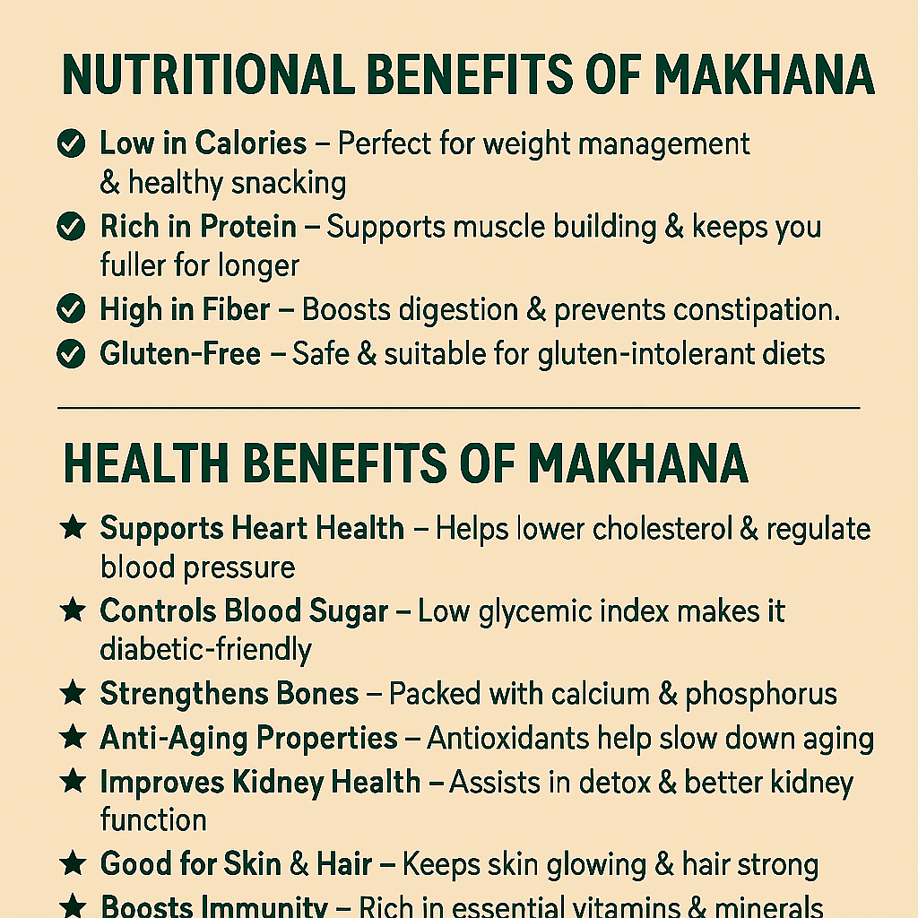 Ghee Makhana-Premium (Fox Nuts)