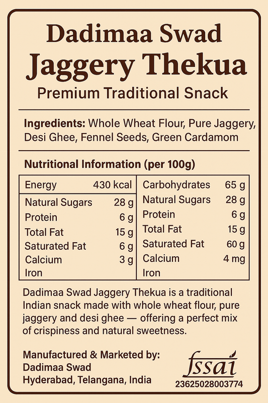 Dadimaa Swad – Traditional Thekua Combo Pack (4 Variants | 250g & 750g Options)